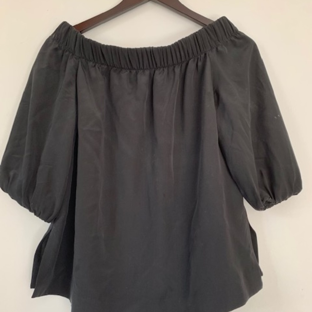 Babaton Aritzia XS Off the Shoulder 100% Silk Top